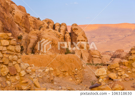 Al Beidha prehistoric settlement, Petra, Jordan 106318630