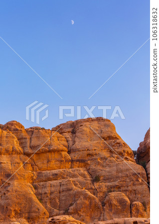 sandstone rocks in little petra Jordan 106318632