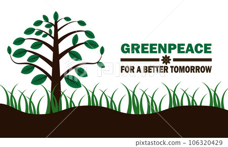 Greenpeace For A Better Tomorrow Vector Template Design Illustration Greenpeace For A Better Tomorrow Vector Template Design Illustration 106320429