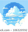 sky, blue sky, cloud,the cloud , space, empty,Sunny, summer,design,gardening, gouache,bush,jott cloud, farm,cartoon,day,today, animal, minimal,Ai,Ai-generat 106320592