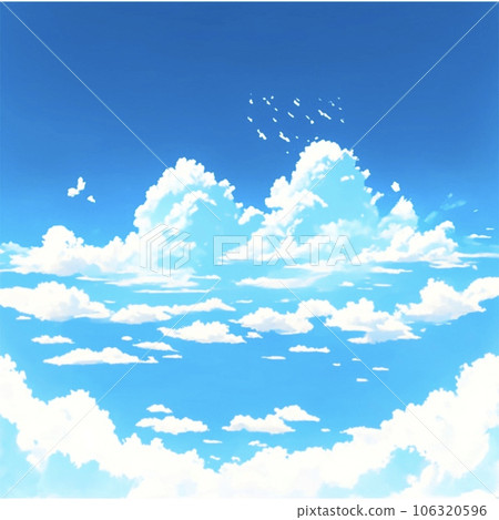 sky, blue sky, cloud,the cloud , space, empty,Sunny, summer,design,gardening, gouache,bush,jott cloud, farm,cartoon,day,today, animal, minimal,Ai,Ai-generat 106320596