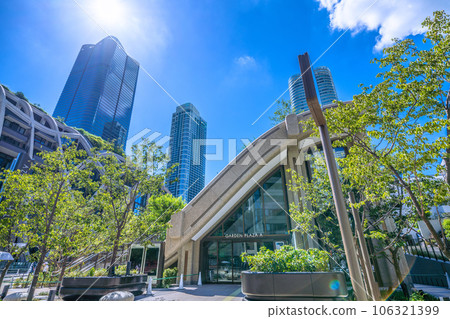 日本東京城市景觀 新開放的神谷町站入口和新景點、麻布台之丘等景觀。 106321399