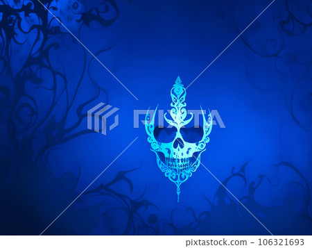 Halloween background skull 106321693
