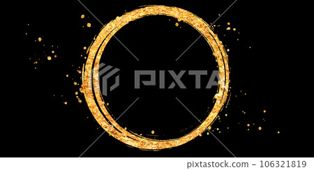 金色日式圓線背景插畫素材 金色日式圓線背景插畫素材 106321819