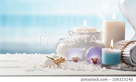 Spa composition with candles 106323140