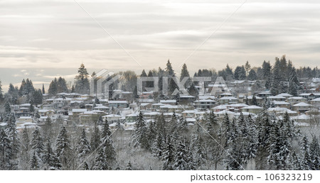 Residential houses on winter season in suburban of Vancouver Residential houses on winter season in suburban of Vancouver 106323219