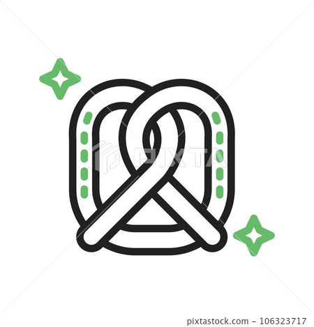 Pretzel Icon Image. 106323717