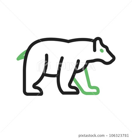 Polar Bear Icon Image. 106323781
