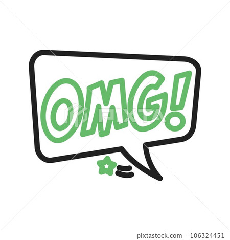 Omg Bubble Icon Image. Omg Bubble Icon Image. 106324451