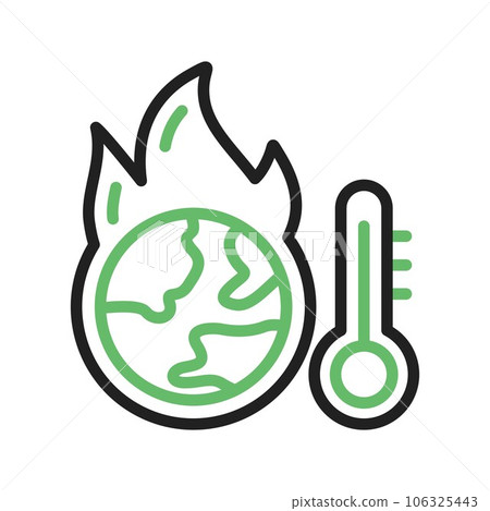 Global Warming Icon Image. Global Warming Icon Image. 106325443