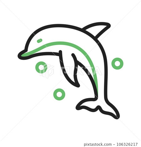 Dolphin Icon Image. 106326217