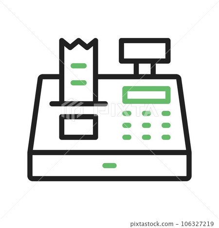 Cash Register Icon Image. 106327219