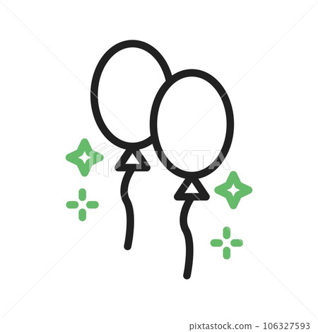 Balloons Icon Image. 106327593