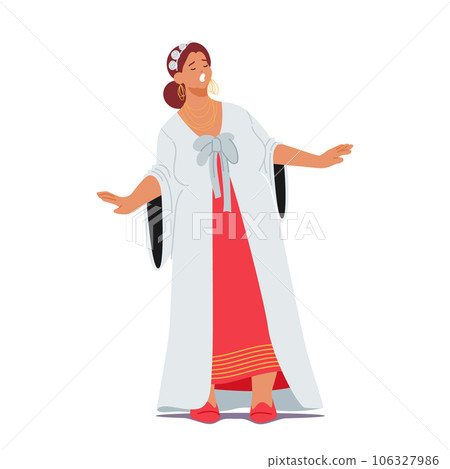 Talented Female Soprano Captivating Audiences With Her Powerful Vocals And Emotive Performances. Opera Artist Talented Female Soprano Captivating Audiences With Her Powerful Vocals And Emotive Performances. Opera Artist 106327986