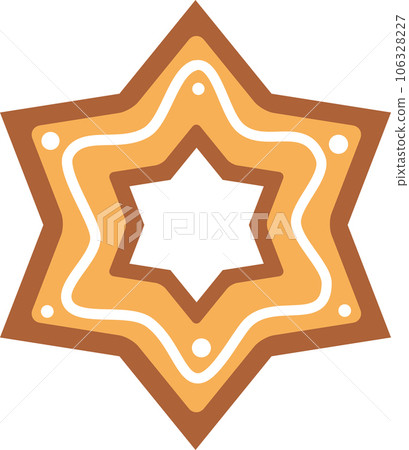 star, snowflake, christmas gingerbread, new years sweets, gingerbread, color illustration flat star, snowflake, christmas gingerbread, new years sweets, gingerbread, color illustration flat 106328227