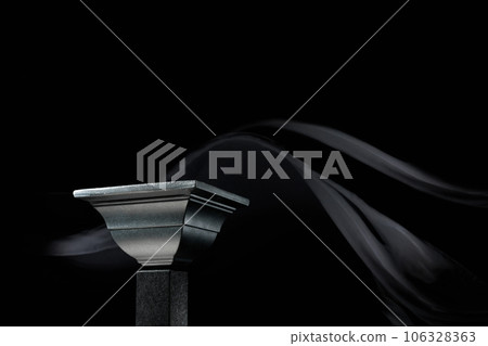 Luxury black platform for showing your products on a dark background. 106328363