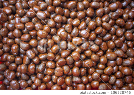 brown grilled cheasnut background in herb and serail food brown grilled cheasnut background in herb and serail food 106328746