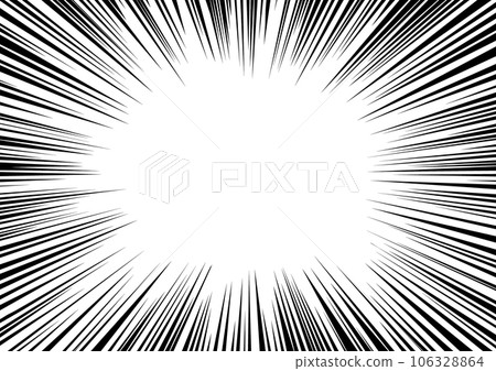 Concentrated line monochrome Concentrated line monochrome 106328864