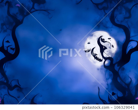萬聖節背景滿月之夜 106329041