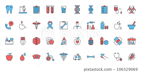 Medical Vector Icons Set 106329069