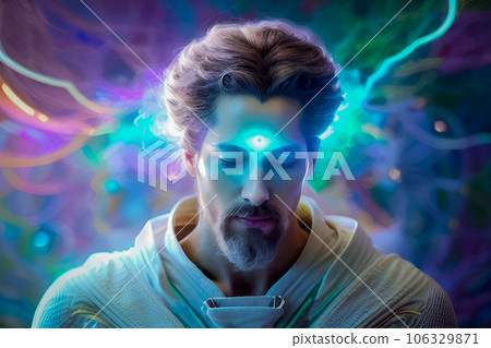 男人冥想 106329871