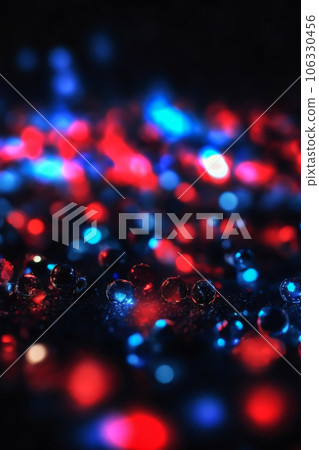 Unfocused bokeh blue and red lights Unfocused bokeh blue and red lights 106330456