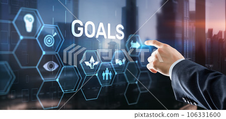 Teamwork Goals Strategy Business Support Concept 106331600