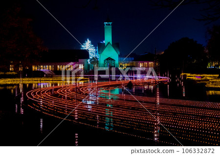 Illumination of the villa's village Illumination of the villa's village 106332872