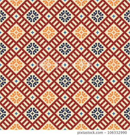 Latvian embroidery vector seamless pattern 29 Latvian embroidery vector seamless pattern 29 106332990