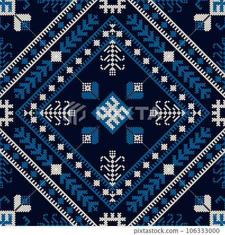 Latvian embroidery vector seamless pattern 5 Latvian embroidery vector seamless pattern 5 106333000
