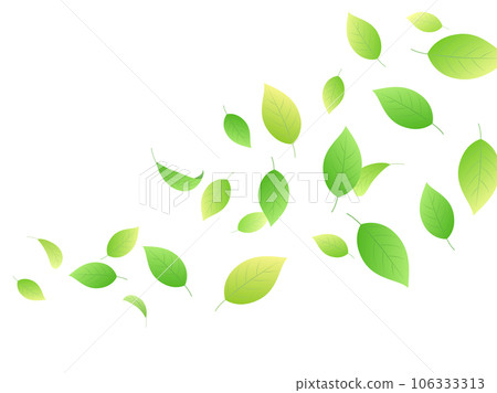 舞動清新綠葉形象 106333313