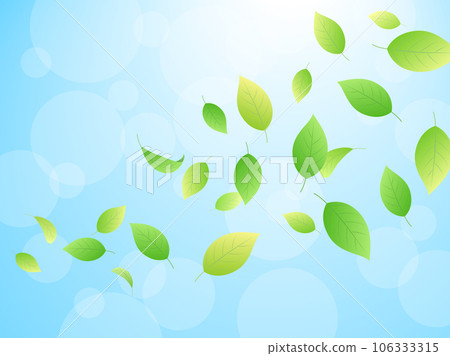 舞動清新綠葉形象 106333315