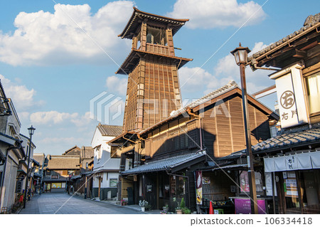 埼玉縣川越市 藏造街道的象徵“時之鐘” 埼玉縣川越市 藏造街道的象徵“時之鐘” 106334418