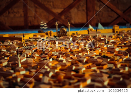 miniature model of an ancient city 106334425