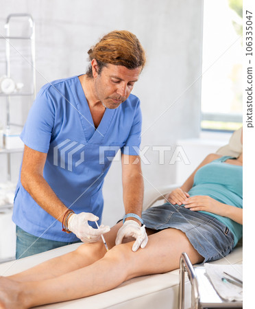 Injection of the knee - modern method of treating knee joints. 106335047