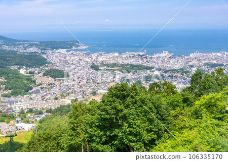 天狗山索道屋頂展望台 從天狗露台眺望小樽市景 天狗山索道屋頂展望台 從天狗露台眺望小樽市景 106335170