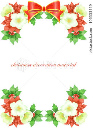 Decoration material with the image of Christmas Decoration material with the image of Christmas 106335539