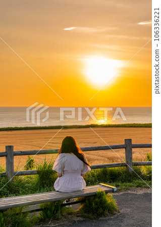 Reidomari Parking Park, Cassiopeia Hill, Sunset, Twilight Woman 106336221