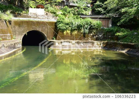 Moroha Tunnel Exit of Lake Biwa Daiichi Canal (Yamashina Canal), Kyoto City 106336223