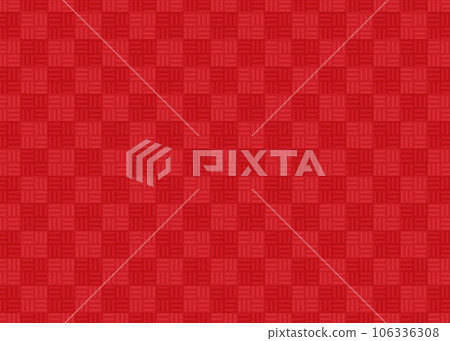Japanese pattern background checkered pattern red 106336308