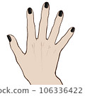 man's hand with nails 106336422