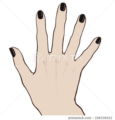 man's hand with nails 106336422