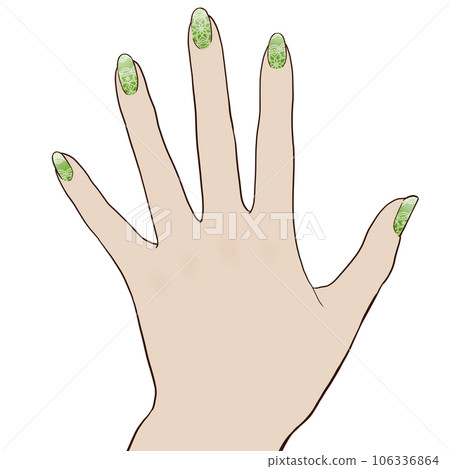 Hand of nailed women 106336864