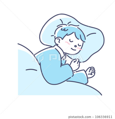 Boy sleeping peacefully Boy sleeping peacefully 106336911