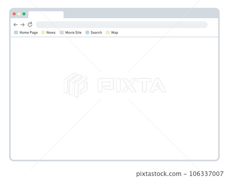 Frame material of the web page opened on the computer Frame material of the web page opened on the computer 106337007