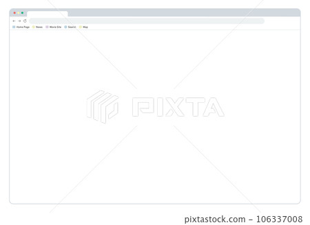 在電腦上打開的網頁框架素材 106337008