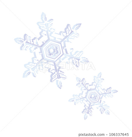 雪水晶插圖 106337645