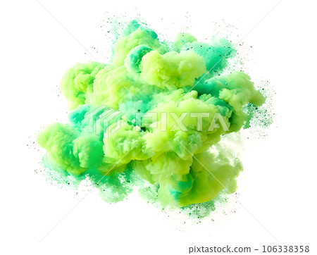 Colorful smoke graphic material background texture explosion green Colorful smoke graphic material background texture explosion green 106338358