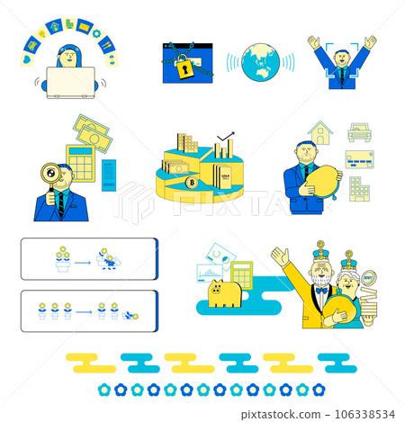一組與金錢相關的商人 106338534