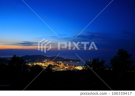 Hokkaido's Three Great Night Views Night View of Otaru / Otaru City Kenashiyama Observatory 106339417